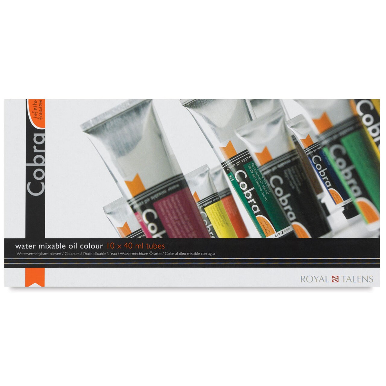 Cobra Artist Water Mixable Oil Paint - Set of 10, Value, 40 ml tubes
